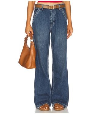 Denimist Teri Wide Leg Carpenter Jeans - Blue
