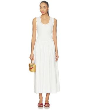 ROAME. Lucy Rib Maxi Dress - White