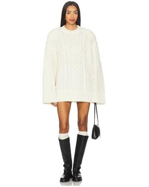 ROTATE BIRGER CHRISTENSEN Sweatshirt, Rundhalsausschnitt Cornella - Weiß