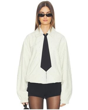 Tanner Fletcher Jacke Kennedy Hotfix Tie Track - Weiß