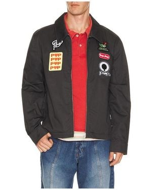 Pop Trading Co. Full Zip Worker Jacket - Schwarz