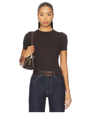 Enza Costa T-Shirt Im New-Classic-Stil - Schwarz