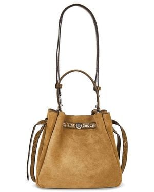 Tory Burch Romy Suede Bucket Bag - Metallic