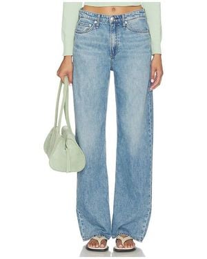 Rag & Bone Featherweight Logan Wide Jeans - Blue