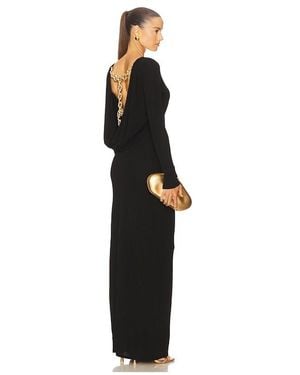 Cult Gaia Vestido Largo Rozalia En Color Negro Talla En