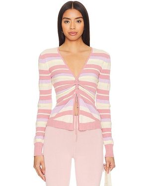 Lovers + Friends Kit Striped Jumper - Pink