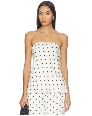 Line & Dot Ravyn Tube Top - White