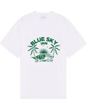BLUE SKY INN Wave T-Shirt - White