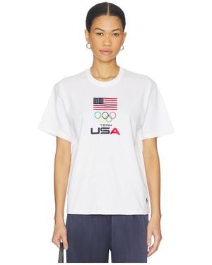 Polo Ralph Lauren T-Shirt Mit Rundhalsausschnitt Aus Baumwolljersey - Weiß