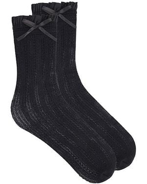 Stems Melody Knit Knee Socks - Black