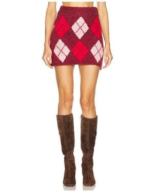 Kitri Susan Mini Skirt - Red