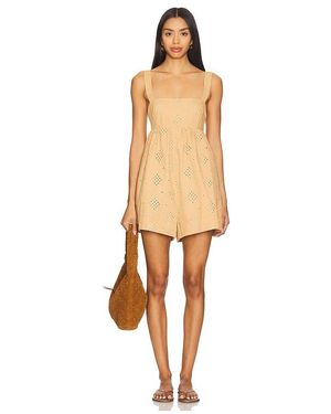Line & Dot Kurzoverall Brin - Natur