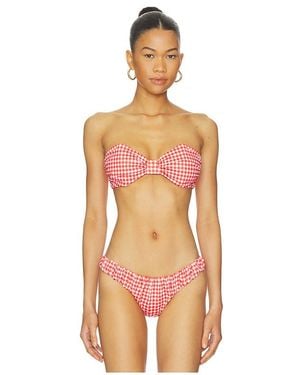 Caroline Constas Maria Bikini Top - Orange