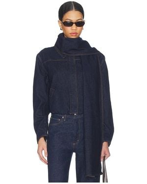 SELMACILEK Frosted Denim Jacket - Blue