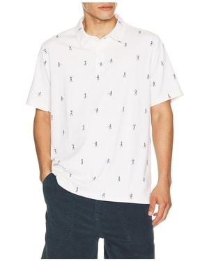 EASTSIDE GOLF Snap Placket Polo - White