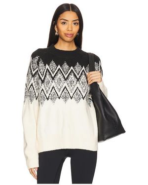 Varley PULL SIREN RELAXED JAQUARD en White - Noir