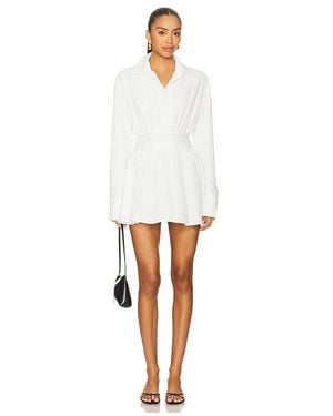 ALL THE WAYS Laila Button Front Dress - White