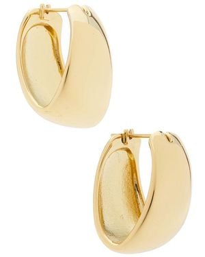 Shashi Couplet Hoops Earrings - Metallic