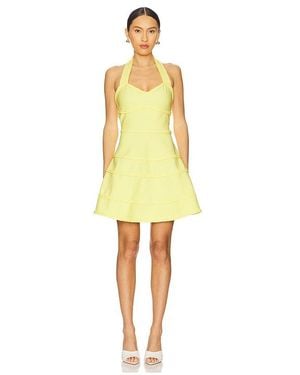 Elliatt Katlyn Halter Mini Dress - Yellow