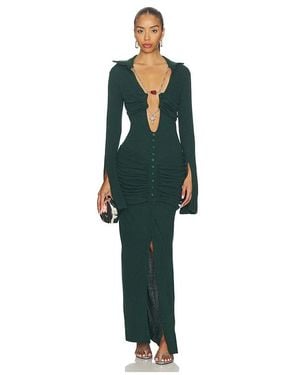 DI PETSA La Davina Knit Long Dress - Green