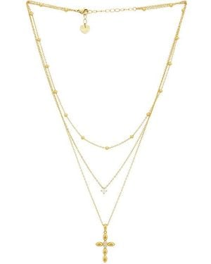 BRACHA Collar Glory En Color Oro Metálico Talla - Blanco