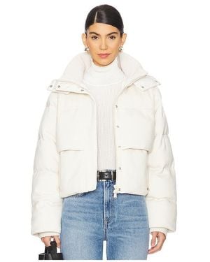 Jonathan Simkhai Wool-Blend Hooded Puffer Jacket - White