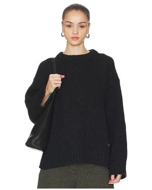 Ganni Chunky Wool Mix Jumper - Black