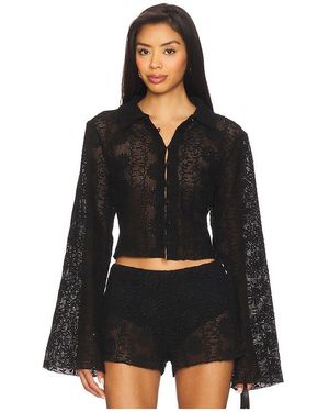 Lioness Babydoll Top En Color Negro Talla (También En M, Xxs)