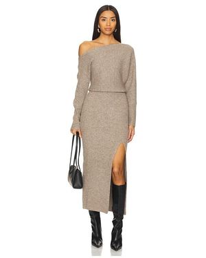 Line & Dot Sweaterkleid Alta - Natur