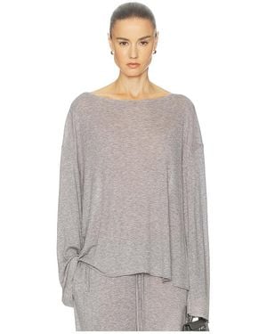 Helsa Oberteil Oversized Shirt - Grau