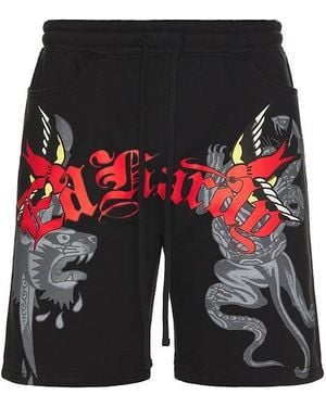 Ed Hardy Shallows Fleece Short - Black