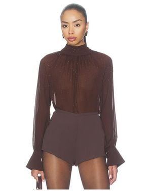 Generation Love Noor Combo Crystal Blouse - Brown