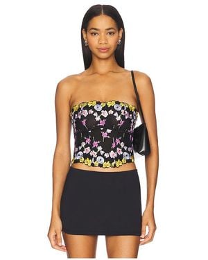 Fleur du Mal Bikini-Oberteil Mit Bustier Eden - Blau