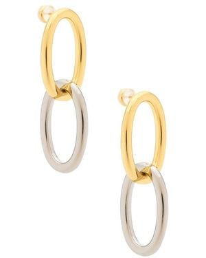 Shashi Lasso Hoop Earrings - Metallic