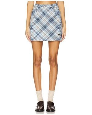 House Of Sunny Bias Cut Heritage Skirt - ブルー