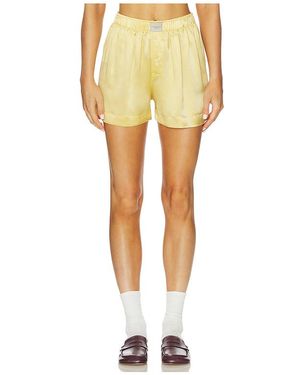 Comme Si La Boxer Silk Classica Short En Color Amarillo Talla (También En S)
