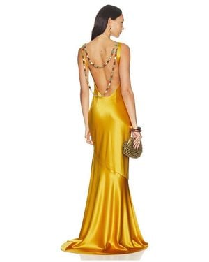 retroféte Kleid Keryn - Gelb