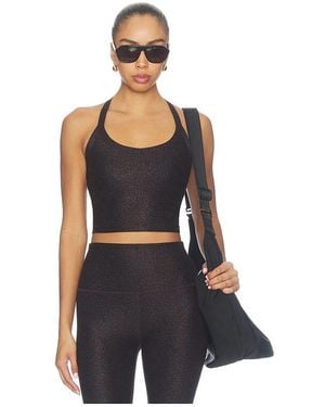 Beyond Yoga Softmark On The Up Cropped Tank Top - Black