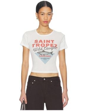The Laundry Room Saint Tropez Sardines Baby Tee - White