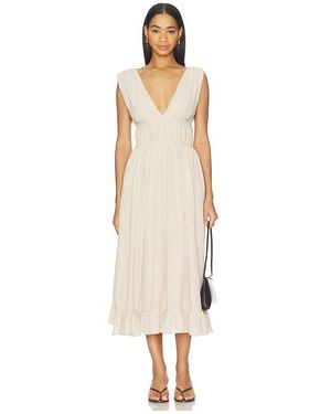 yellow cotton midi dress Evette Yellow Cotton Midi Dress – Colleen Collective