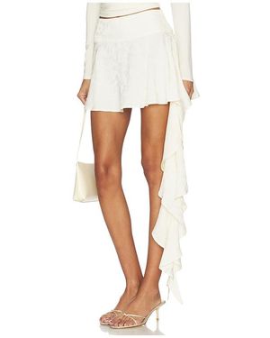 The Line By K Dom Mini Skirt - White