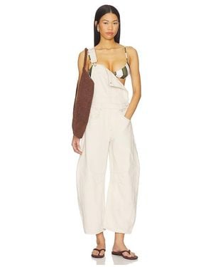 Free People Good Luck Overall - White