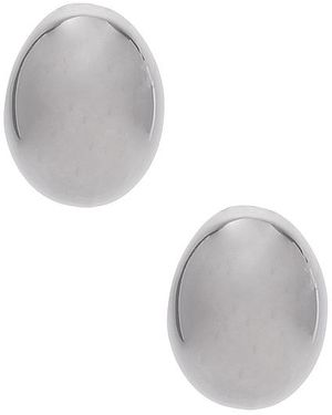 BRACHA Jenny Dome Earrings - White