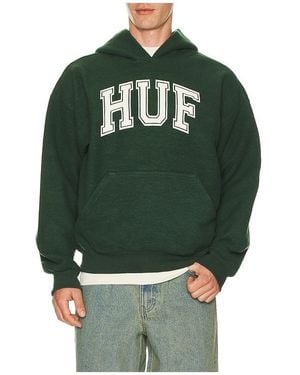 Huf Cracked Arch Inside Out Hoodie - Green