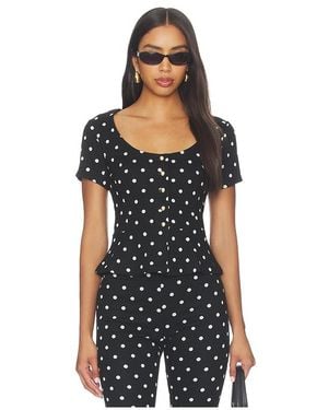 Amanda Uprichard Nico Top - Black
