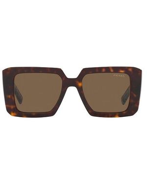 Prada Square Sunglasses - Brown