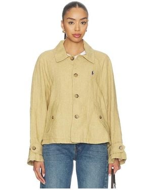 Polo Ralph Lauren Linen Windbreaker Jacket - Natural