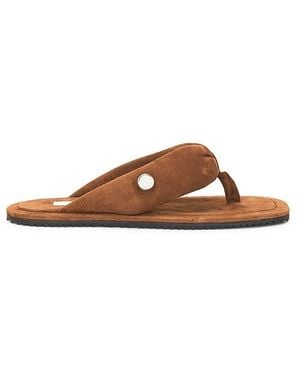 The Attico Indie Flat Thong Sandal - Brown