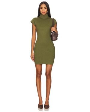 Line & Dot Kleid Rumi Mini - Grün