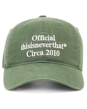 thisisneverthat Times Cap - Green